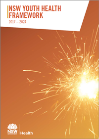 Cover of the NSW Youth Health Framework 2017- 2024