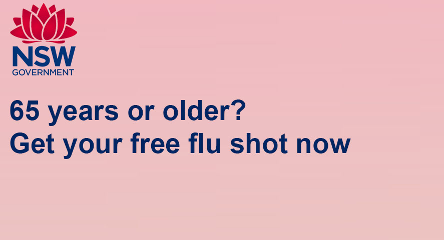 Over 65 or older Get vaccinated Get a free flu shot