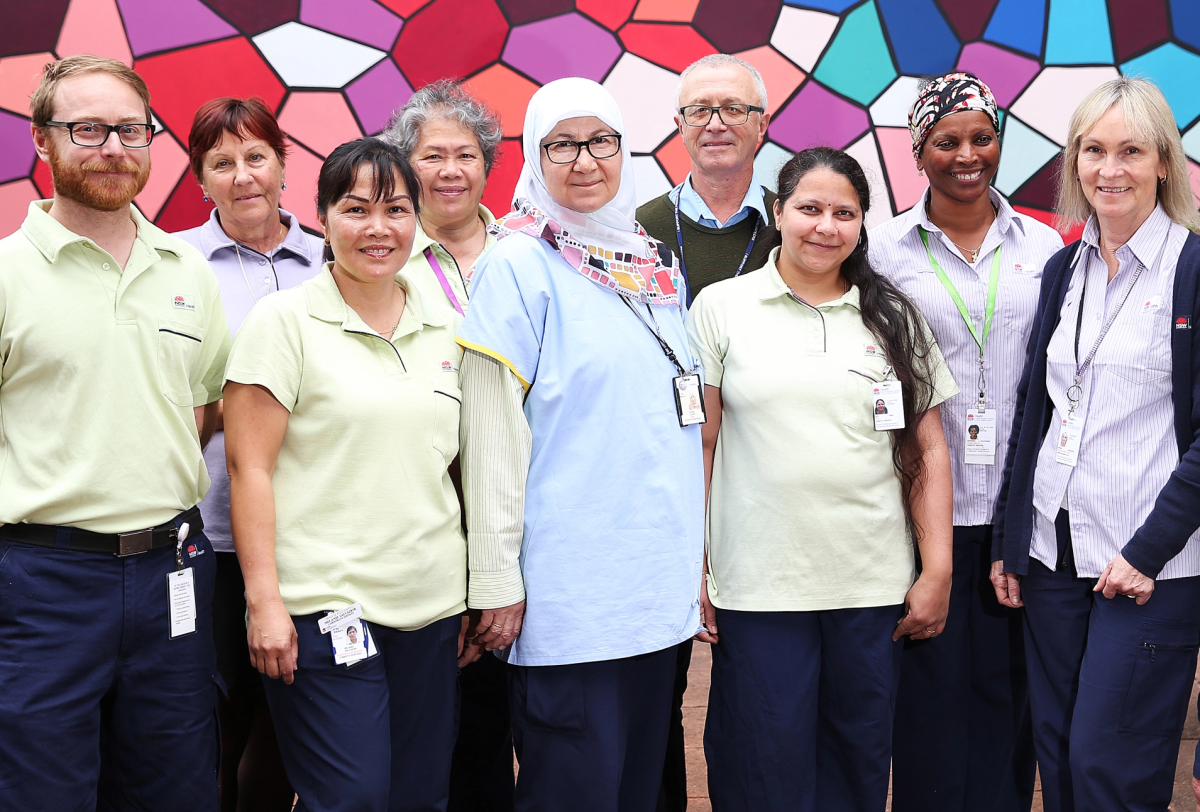 Group of Healthcare Staff showing the diversity of the workforce