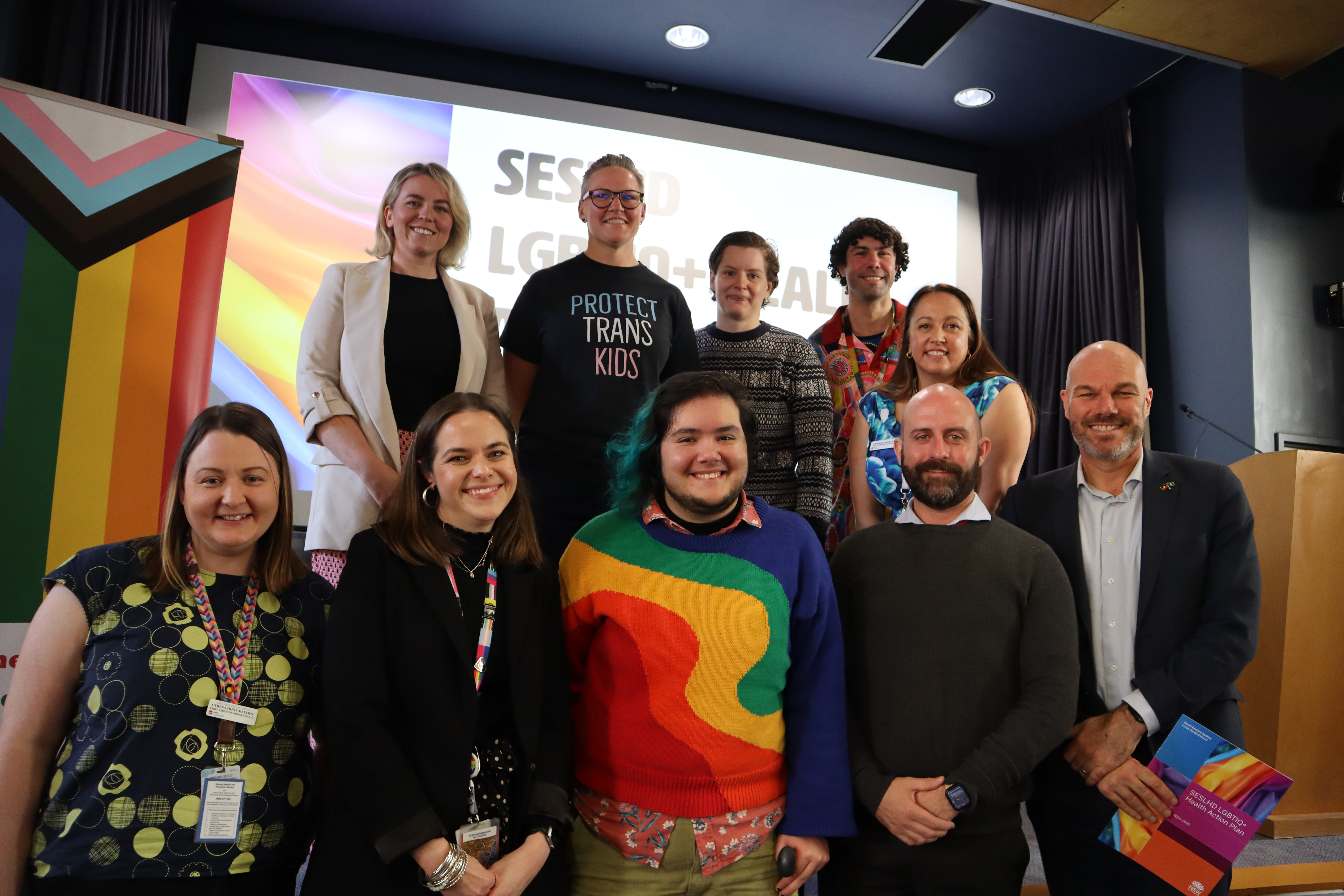 Panelists at the launch of the LGBTIQ+ Health Action Plan