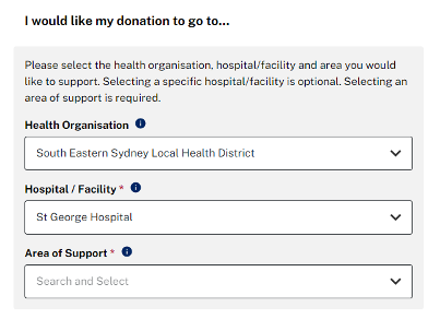 NSW Health Donation Portal