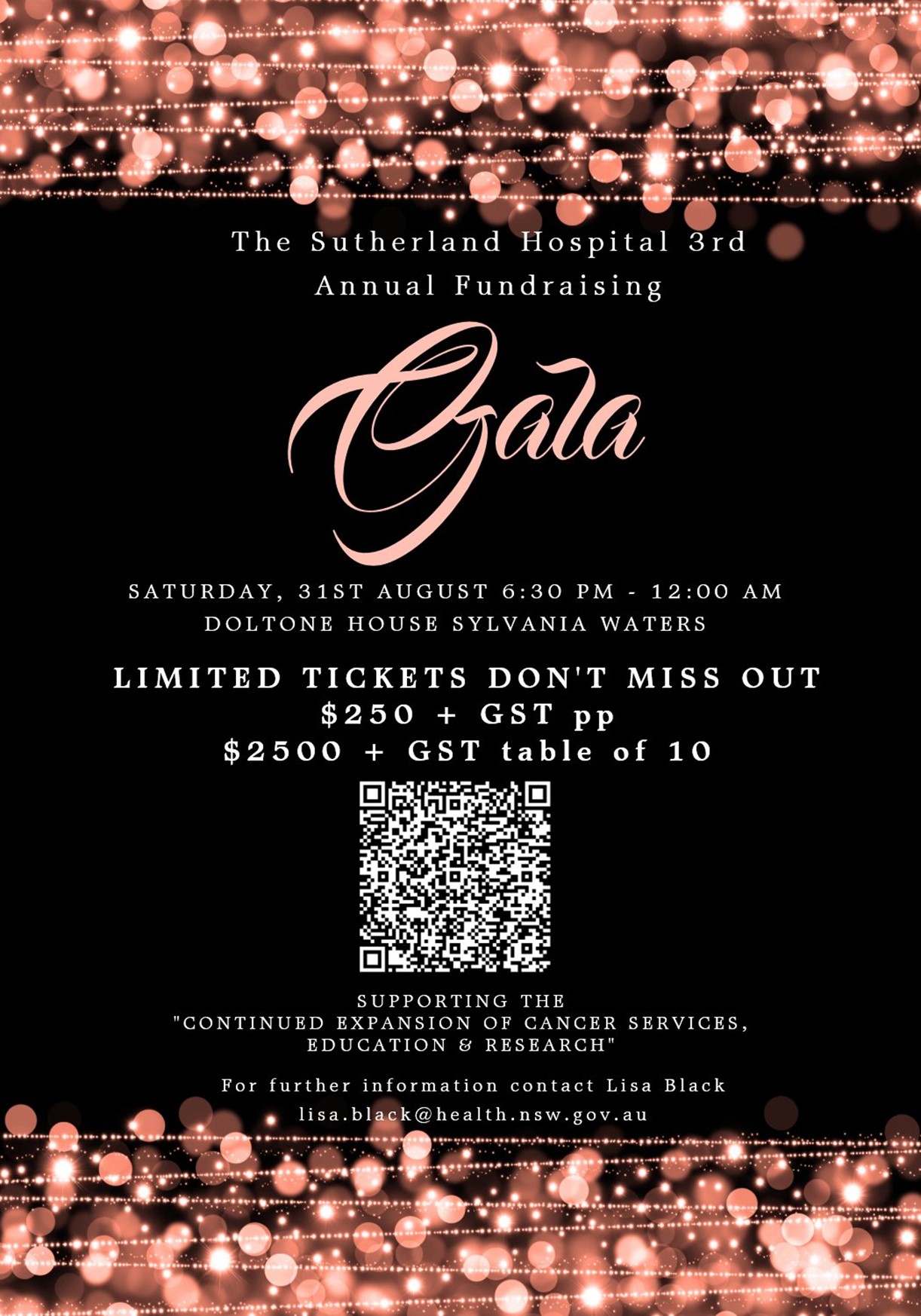 Poster for 2024 Fundraising Gala