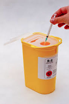 Photo of needle container